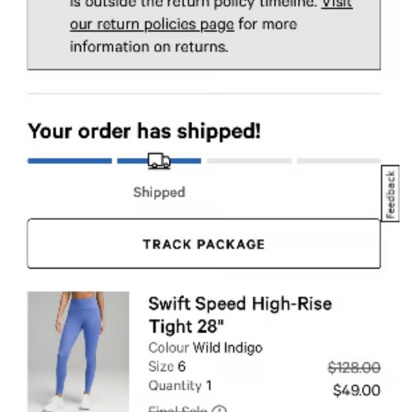 Lululemon Swift Speed High Rise Tight 28” - Picture 3 of 3